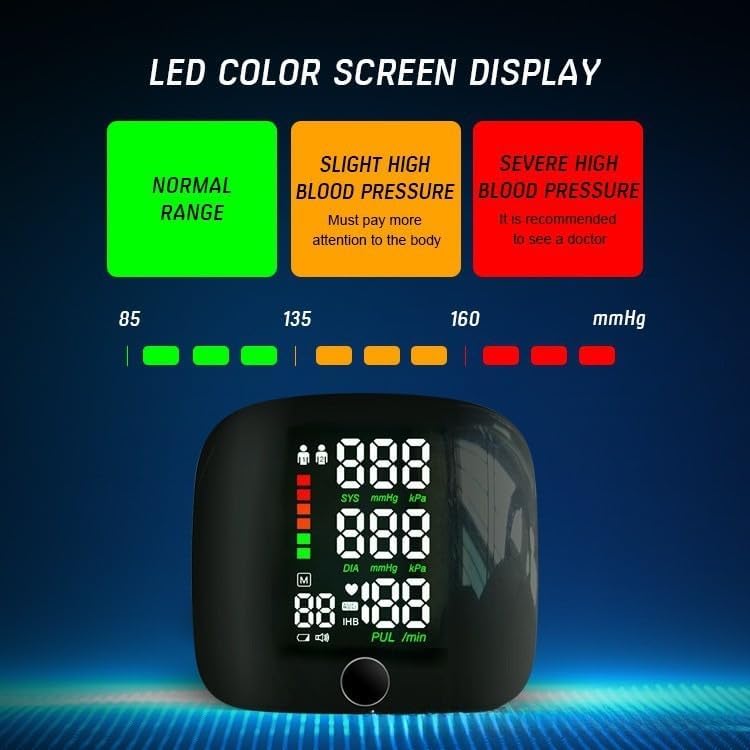 PACHET PROMOTIONAL !!! Tensiometru de incheietura automat cu ecran mare, electronic, pentru uz casnic + Ceas electronic de birou, cu ecran LCD ce indica temperatura si umiditatea CADOU !!!