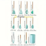 PACHET PROMO !!!Suport de vase supraetajat, 2 nivele, negru + Set 12 Ustensile de gatit din silicon, cu maner din bambus+ 1 Set doua prosoape din bumbac de bucatarie CADOU !!!