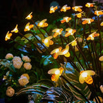 PACHET PROMOTIONAL !!! 3+1 GRATIS - Lampa Solară Decorativă cu 6 Albinuțe LED, Lumină Caldă, IP65, Senzor de Lumină, FLASH
