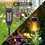 3+1 GRATIS Lampi Solare de Gradina cu Model , Tip Torta, 12 LED-uri, Efect Flacara, IP65