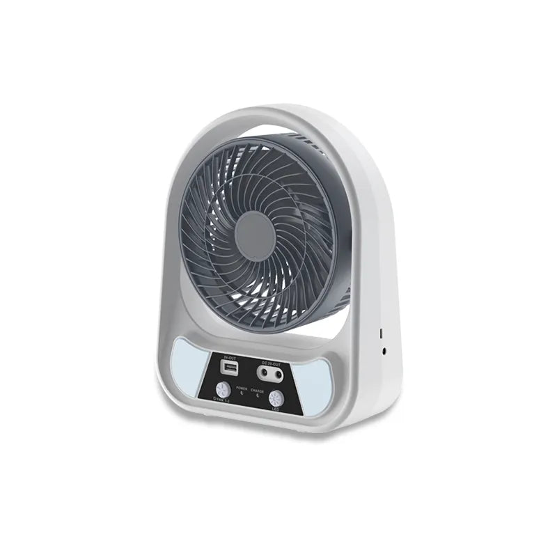 Ventilator solar cu lanternă + lanternă frontală cu senzor de mișcare (350lm, rezistent la apă) – Cadou gratuit