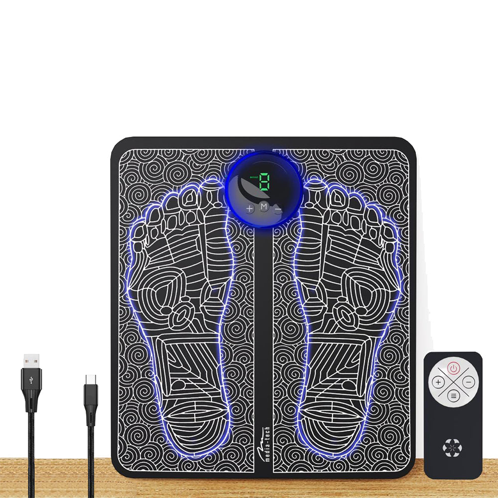 PACHET PROMOTIONAL !!! Aparat de masaj pentru gambe, cu compresie, incalzire si incarcare USB + Aparat masaj picioare tip covoras cu Incarcare USB pentru electrostimulare 19 niveluri intensitate - CADOU !!!