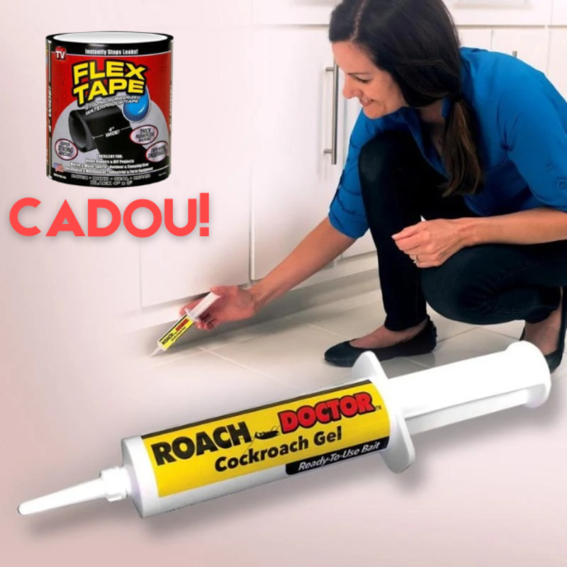 Set de 3 insecticide pentru gândaci de bucătărie cu seringă + bandă adezivă ultra-rezistentă impermeabilă gratuită