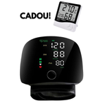 PACHET PROMOTIONAL !!! Tensiometru de incheietura automat cu ecran mare, electronic, pentru uz casnic + Ceas electronic de birou, cu ecran LCD ce indica temperatura si umiditatea CADOU !!!