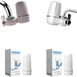 Filtru de apa pentru robinet, purifica si elimina clorul + Set 2 Cartuse rezerva pentru Filtru de apa robinet, purifica si elimina clorul CADOU