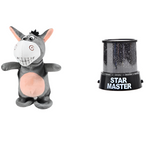 Jucarie interactiva – Magarus vorbitor din plus + lampa de veghe proiectie de stele CADOU