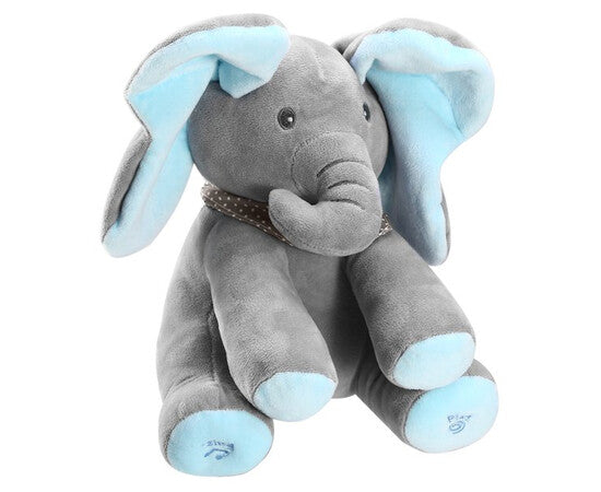 Jucarie interactiva Elefant Cucu-Bau, canta, vorbeste, flutura urechile + Jucarie cactus, canta, danseaza si imita cuvinte CADOU