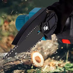 PACHET PROMO !!! Mini Fierăstrău cu Acumulator DASGUT™, 48V, Lamă 20 cm, 2 Acumulatori, 15.000 mAh, Sistem de Ungere + Lant pentru Mini Drujba - CADOU !!!