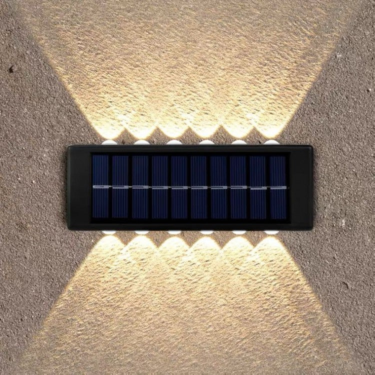 2+2 GRATIS Lampi solare de perete cu iluminare sus si jos - 12 LED-uri