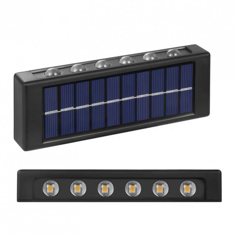 2+2 GRATIS Lampi solare de perete cu iluminare sus si jos - 12 LED-uri