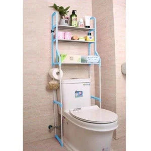 Raft de depozitare pentru mașina de spălat cu 3 niveluri + set de prosoape de bumbac și covoraș de baie gratuit