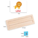 PACHET PROMOTIONAL !!! Joc educativ alfanumeric in limba Romana din lemn, asociere si sortare tip Montessori, 110 piese + Tableta de desen pentru copii - CADOU !!!