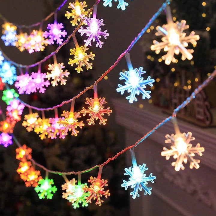 PACHET PROMOTIONAL !!! 2 + 1 GRATIS !!! Instalatie solara 3m cu 30 fulgi LED-multicolor