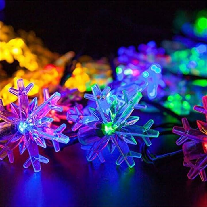 PACHET PROMOTIONAL !!! 2 + 1 GRATIS !!! Instalatie solara 3m cu 30 fulgi LED-multicolor