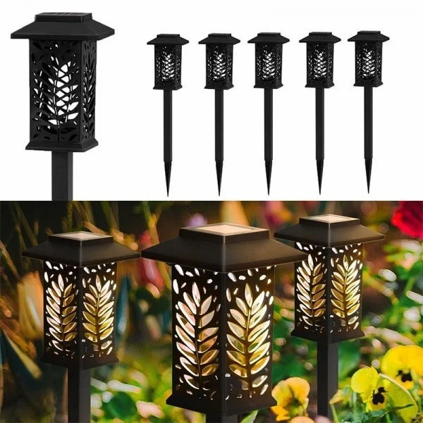 PACHET PROMOTIONAL !!! Set 6 Lampi Solare Gradina LED Lumina Calda + Furtun Extensibil de Gradina 30m + Aparat de Udat - CADOU !!!