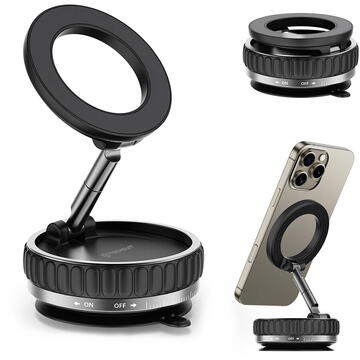 PACHET PROMOTIONAL - Camera auto tripla FullHD, 3 camere-fata/spate/interior, ecran 2'', G Senzor + Suport de Telefon, Ajustabil, Magnetic - CADOU !!!