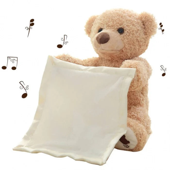 PACHET PROMOTIONAL !!! Jucarie Interactiva Ursuletul Cucu Bau + Mos Craciun Dansator canta si repeta ce aude - CADOU !!!