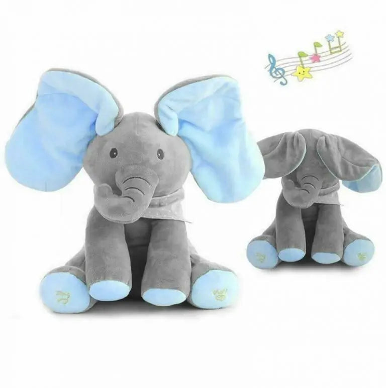 Jucarie interactiva Elefant Cucu Bau + Proiector StarMaster cu stelute multicolore CADOU